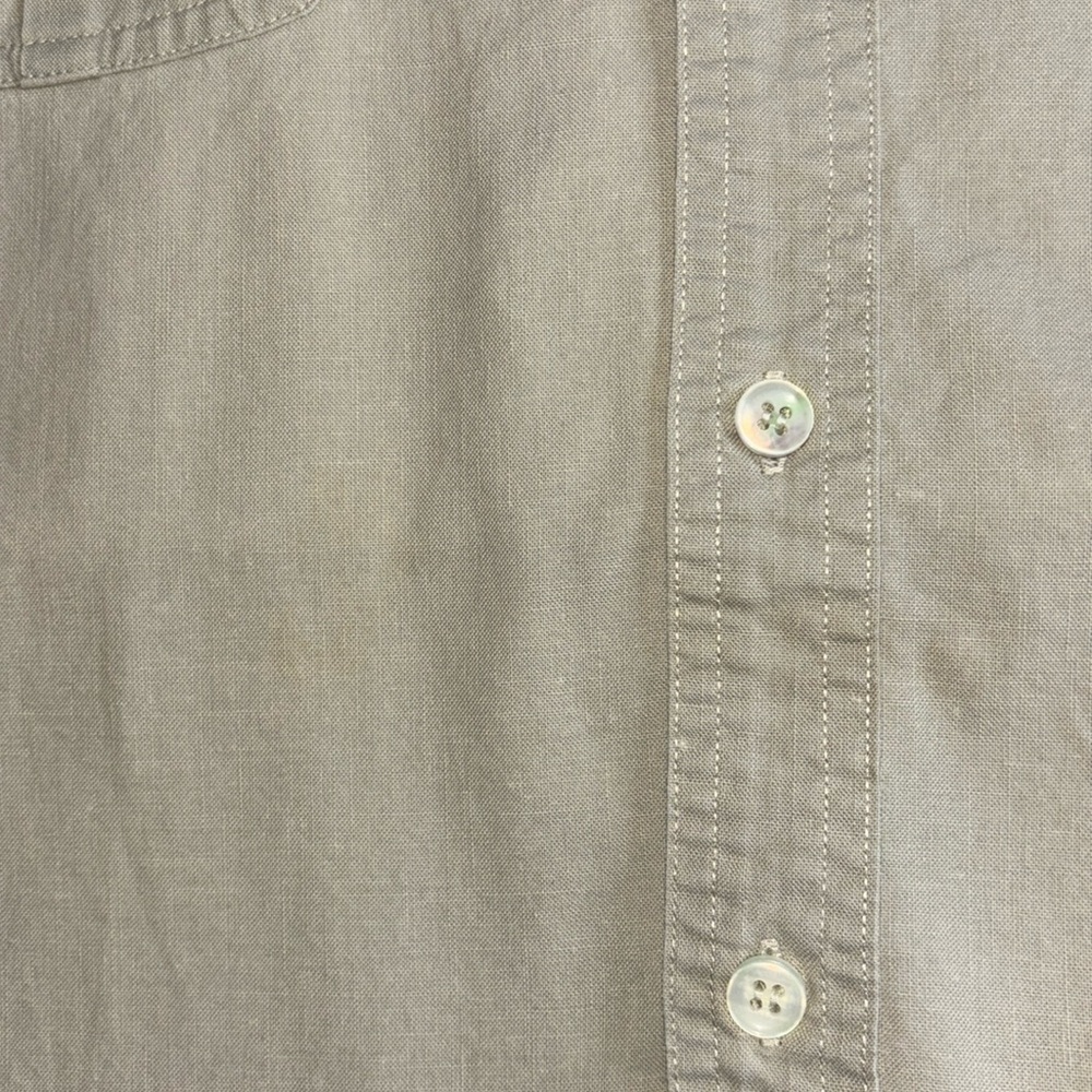 Levi's Vintage Diamond Label Neutral Tan Short Sleeve Button Down (read) - Picture 13 of 13